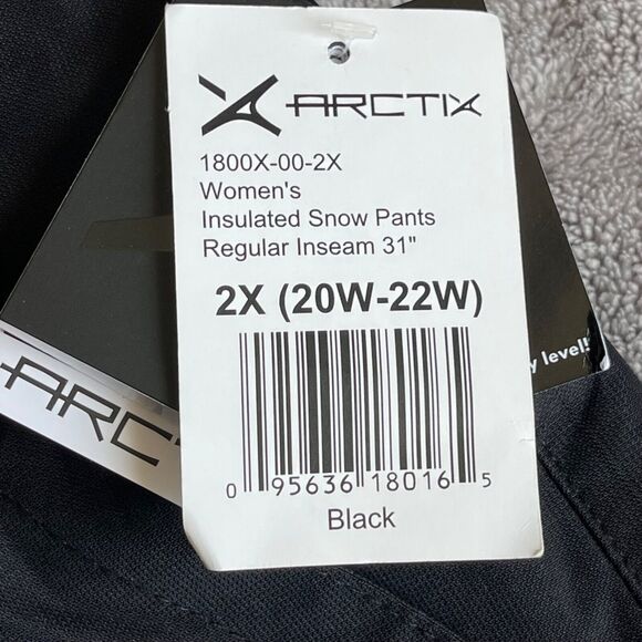 Arctix Snow Pants Womens 2X 20W 22W Black Insulated Snowboard Ski - Picture 13 of 15